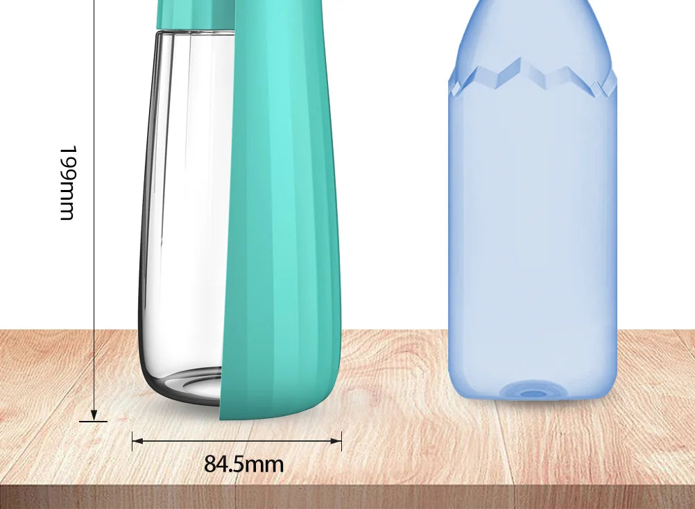 Portable Dog Water Bottle with Foldable Drinking Bowl – Leakproof Travel Dispenser for Small & Large Dogs